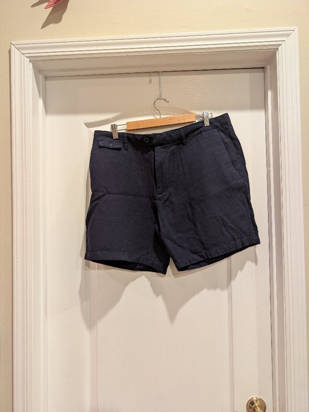 Banana Republic Linen Blend Shorts Navy 36